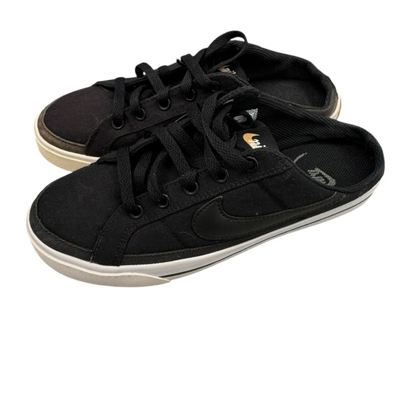 Nike Court Legacy Mule Women's Black Slip On Casual Comfort Shoe Size 6.5 - Picture 4 of 12